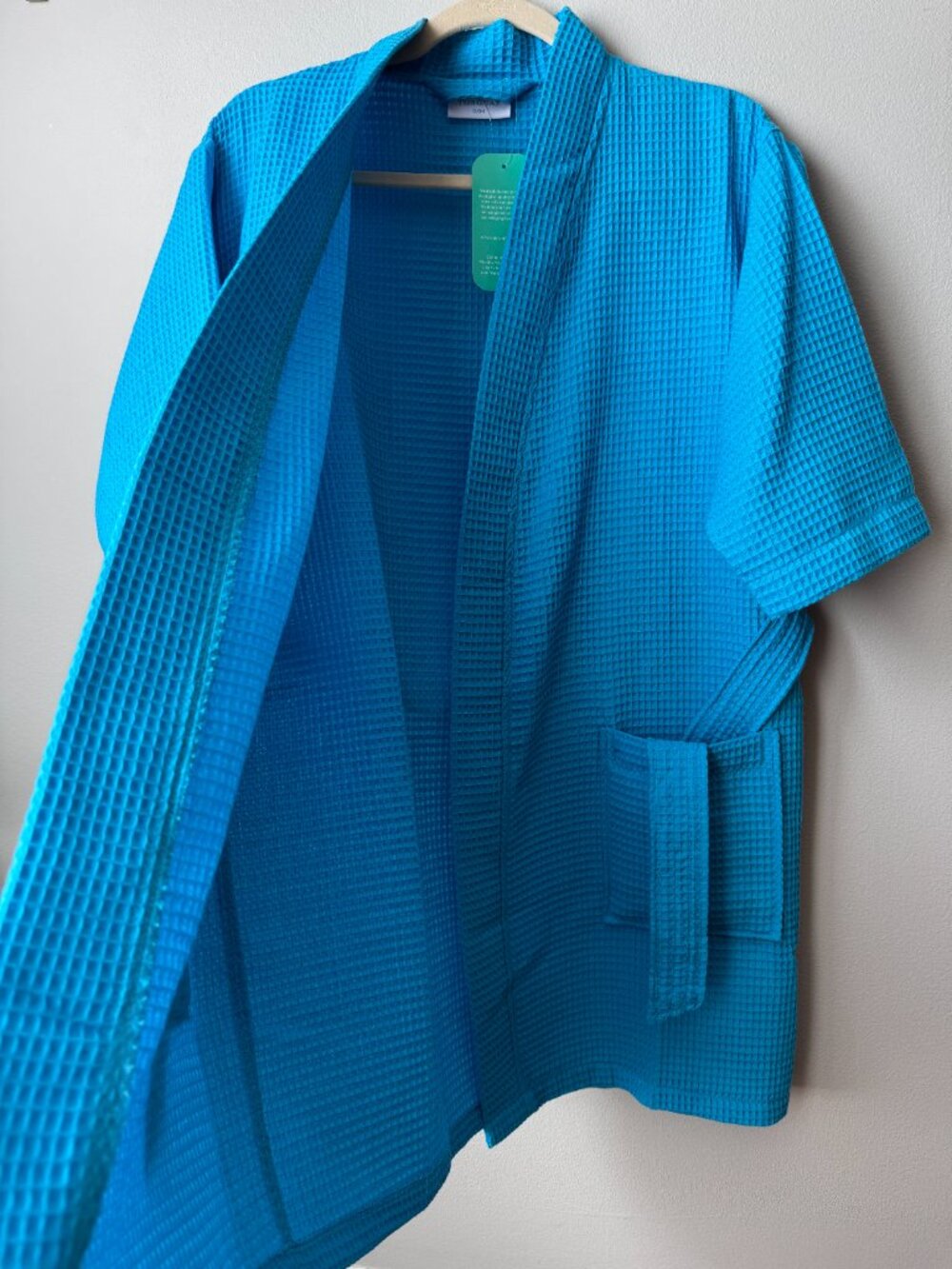 Turquoise Turquaz NWT Waffle Weave Bath Robe S/M - Picture 11 of 14